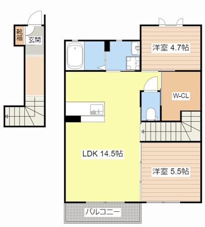 ＭＡＳＴ　ＣＯＵＲＴ　神照の物件間取画像